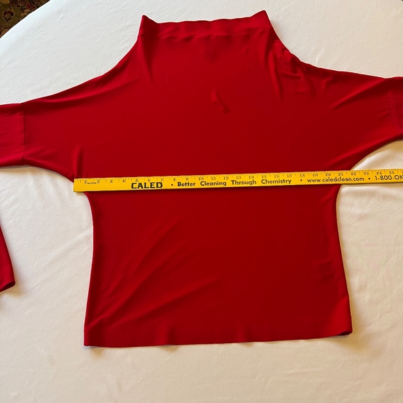 Norma Kamali All-In-One Mini Top Red Sz S - Picture 5 of 10